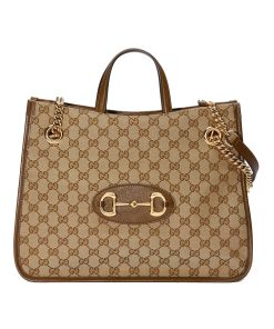 Alternative view of Gucci Horsebit 1955 Shoulder Medium Tote Bag 623694