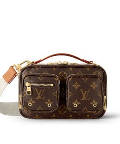 Louis Vuitton Utility Crossbody Bag Brown 18Cm M80446