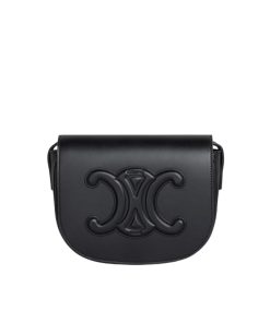 Alternative view of Celine Folco Cuir Triomphe In Smooth Black 18Cm 198263Du3 38No