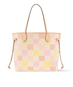 Alternative view of Louis Vuitton Neverfull MM Damier Canvas Peach 31Cm N40668