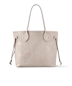 Alternative view of Louis Vuitton Neverfull MM Monogram Empreinte Bag Beige 32Cm