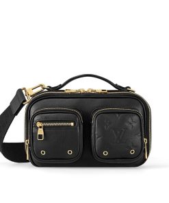 Louis Vuitton Utility Crossbody Bag Black 18Cm M80450
