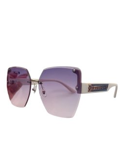 Alternative view of Louis Vuitton Rimless Gradient Purple White Sunglasses