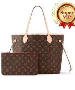 Alternative view of [Super Vip 1:1] Louis Vuitton Neverfull MM Monogram Canvas Cerise Red 31Cm M46987