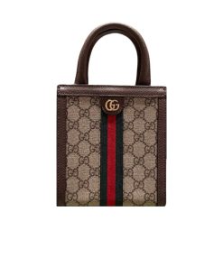 Gucci Ophidia Crossbody Bag Beige And Ebony 20Cm