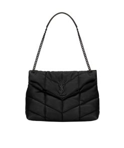 Saint Laurent Puffer Medium In Matte Leather Black 35cm 5774751EL081000