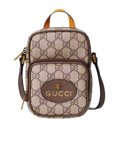 Alternative view of Gucci Neo Vintage Gg Supreme Small Crossbody Beige 12Cm