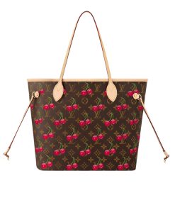 Louis Vuitton X Takashi Murakami Monogram Cerise Neverfull MM Brown 31Cm M13263