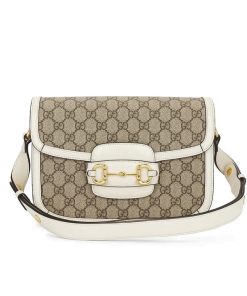 Gucci Horsebit 1955 Mini Gg Supreme Canvas Beige White 20Cm 658574 Huhhg 9759