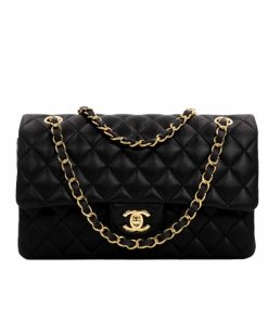 Alternative view of Chanel Classic Flap Black Gold Hardware 25Cm
