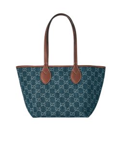 Gucci Totissima Small Tote Bag Denim Dark Blue 22Cm 820496 Faecc 4243
