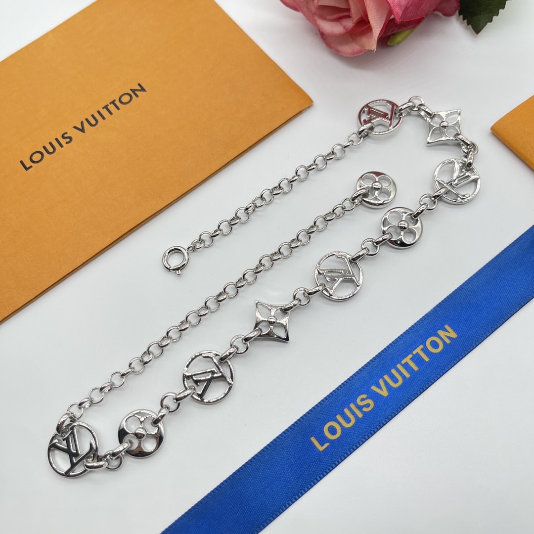 Louis Vuitton Silver Necklace