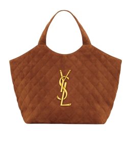 Alternative view of Saint Laurent Large Tote Bag In Suede Copper 36Cm