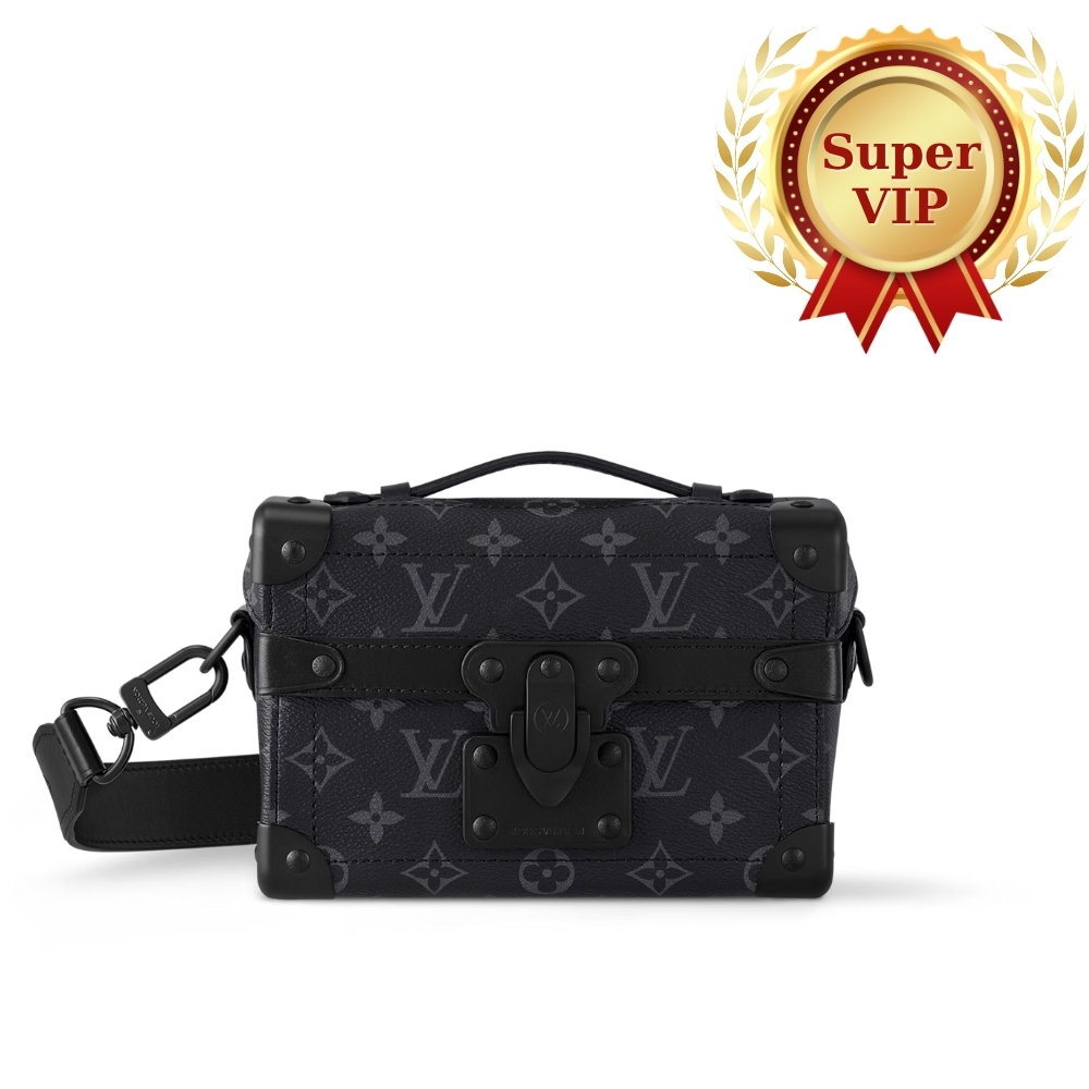 [Super Vip 1:1] Louis Vuitton Soul Trunk Bag Monogram Black 19Cm M11743