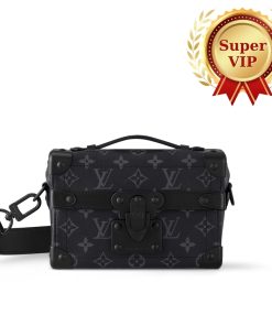 Alternative view of [Super Vip 1:1] Louis Vuitton Soul Trunk Bag Monogram Black 19Cm M11743