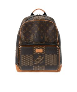 Alternative view of Louis Vuitton Nigo Monogram Reverse Canvas Backpack Brown 29Cm