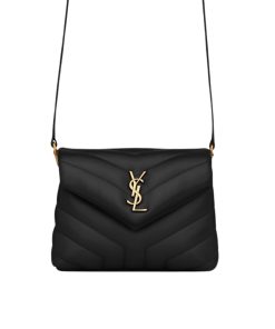 Alternative view of Saint Laurent Loulou Toy Strap Bag In Quilted Leather Black 20Cm 678401Dv7071000