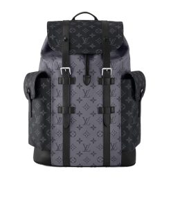 Louis Vuitton Christopher MM Monogram Eclipse Black And Grey 44Cm M45419