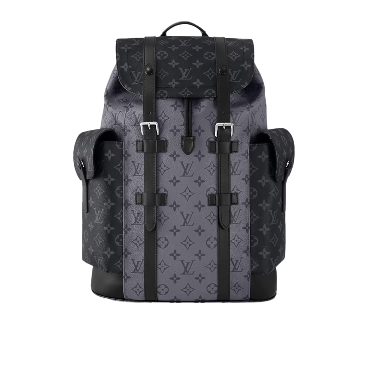 Louis Vuitton Christopher MM Monogram Eclipse Black And Grey 44Cm M45419