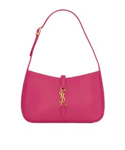 Saint Laurent Le 5 À 7 Hobo Bag In Smooth Leather Pink 25Cm 6572282R20W5623