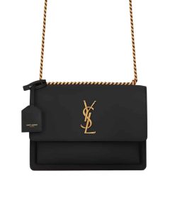 Alternative view of Saint Laurent Sunset Medium Chain Bag In Smooth Leather 22Cm 442906D420W1000