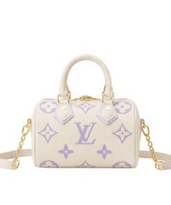 Louis Vuitton Speedy Bandoulière 20 Bag Off White And Lavender 20Cm