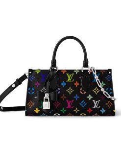 Louis Vuitton X Takashi Murakami Onthego East West Chain Black 25Cm M13260