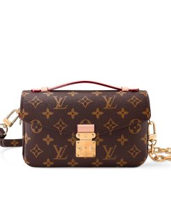 Louis Vuitton Pochette Métis East West Monogram Canvas Brown 21Cm M46279