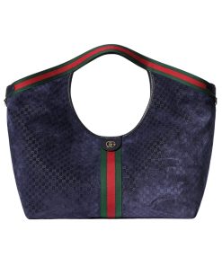 Gucci Giglio Large Tote Bag Dark Blue 60Cm 853971 Caabv 4541