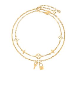 Louis Vuitton Lv Iconic Charm Necklace Gold M02494