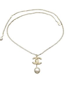 Alternative view of Chanel Cc Pearl Gold Necklace
