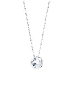 Louis Vuitton Empreinte Pendant Necklace Silver Q93675