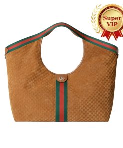 [Super Vip 1:1] Gucci Giglio Large Tote Bag Brown 60Cm 853971 Caab8 2147