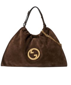 Alternative view of Gucci Blondie Large Suede Tote Bag Brown 50Cm