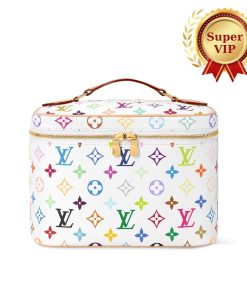 [Super Vip 1:1] Louis Vuitton X Takashi Murakami Nice Mini Multicolored White 24Cm M28340