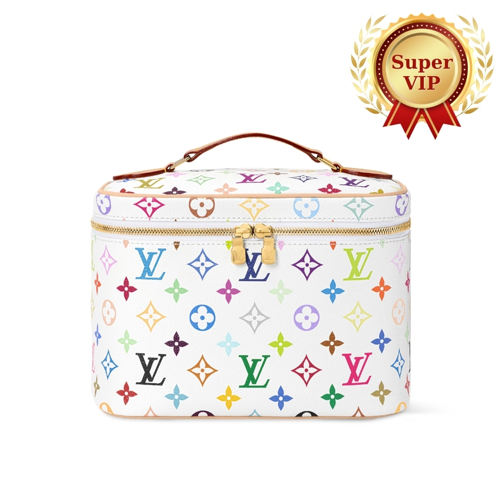[Super Vip 1:1] Louis Vuitton X Takashi Murakami Nice Mini Multicolored White 24Cm M28340