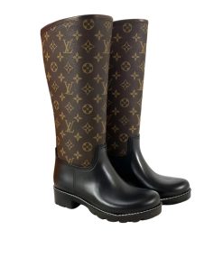 Alternative view of Louis Vuitton Lv Squad High Boot Monogram Brown