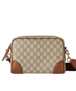 Gucci Gg Emblem Small Crossbody Bag Brown 23Cm ‎821155 Faed3 9786