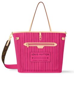 Alternative view of Louis Vuitton Neverfull Bandoulière Inside Out Monogram Rose Pondichery 33Cm M12257