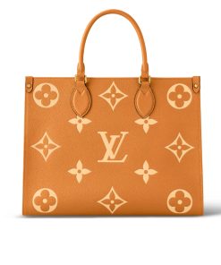 Louis Vuitton Onthego MM Tote Bag Orange 35Cm M45982