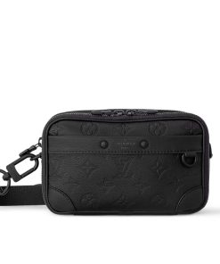 Alternative view of Louis Vuitton Alpha Wearable Wallet Monogram Shadow Black 19Cm M82544