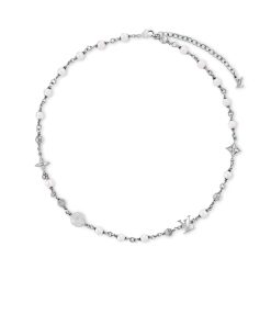 Alternative view of Louis Vuitton Lv Pearls Necklace Silver M02448