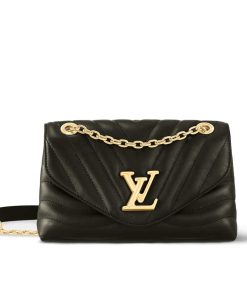 Alternative view of Louis Vuitton New Wave Chain Bag MM Black 24Cm M58552