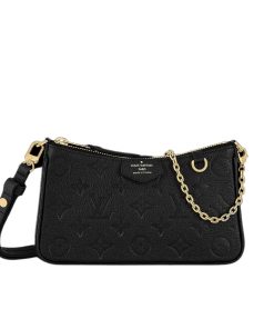 Louis Vuitton Easy Pouch On Strap Black 21Cm M80349