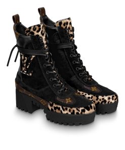 Alternative view of Louis Vuitton Laureate Platform Desert Boot Black 1A5Nnu