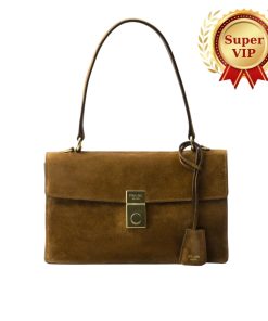 Alternative view of [Super Vip 1:1] Prada Soft Sound Medium Suede Shoulder Bag Brown 28Cm Bn023 2C4S F0324 V Too