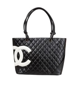 Alternative view of Chanel Cambon Line Medium Tote Bag In Black 28cm