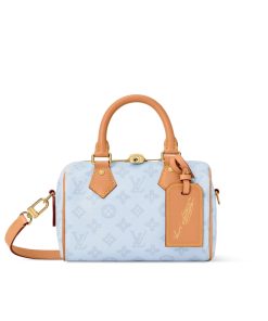 Alternative view of Louis Vuitton Speedy Bandoulière 20 Monogram Origine Bleu Courrier 20Cm