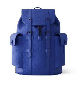 Alternative view of Louis Vuitton Christopher PM Backpack Blue 48Cm M23189