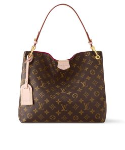 Alternative view of Louis Vuitton Graceful PM Monogram Canvas Red 35Cm